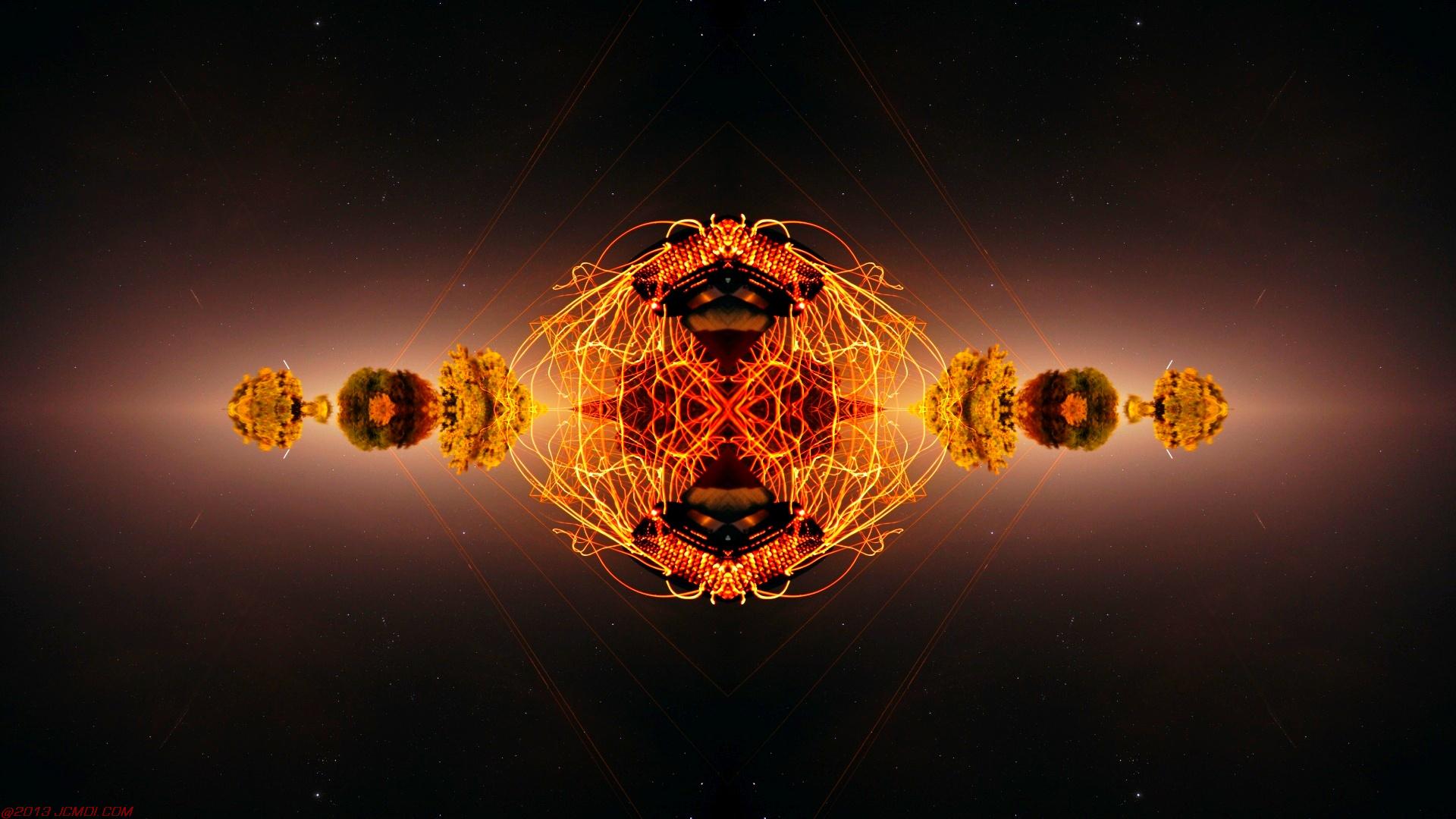 Chimney Sparks Abstract Artwork Timelapse Still Images